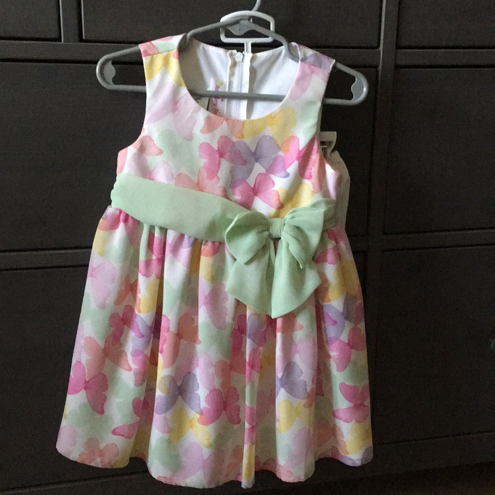 Pastel Butterfly Dress - 24 Months